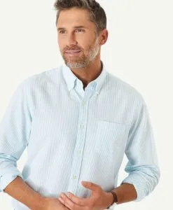 Gazman Casual Oxford Bengal Stripe Shirt - Mint -Cheap Accessories Store 3 fd5abc76 b863 4836 a809 8be5c753e7e3