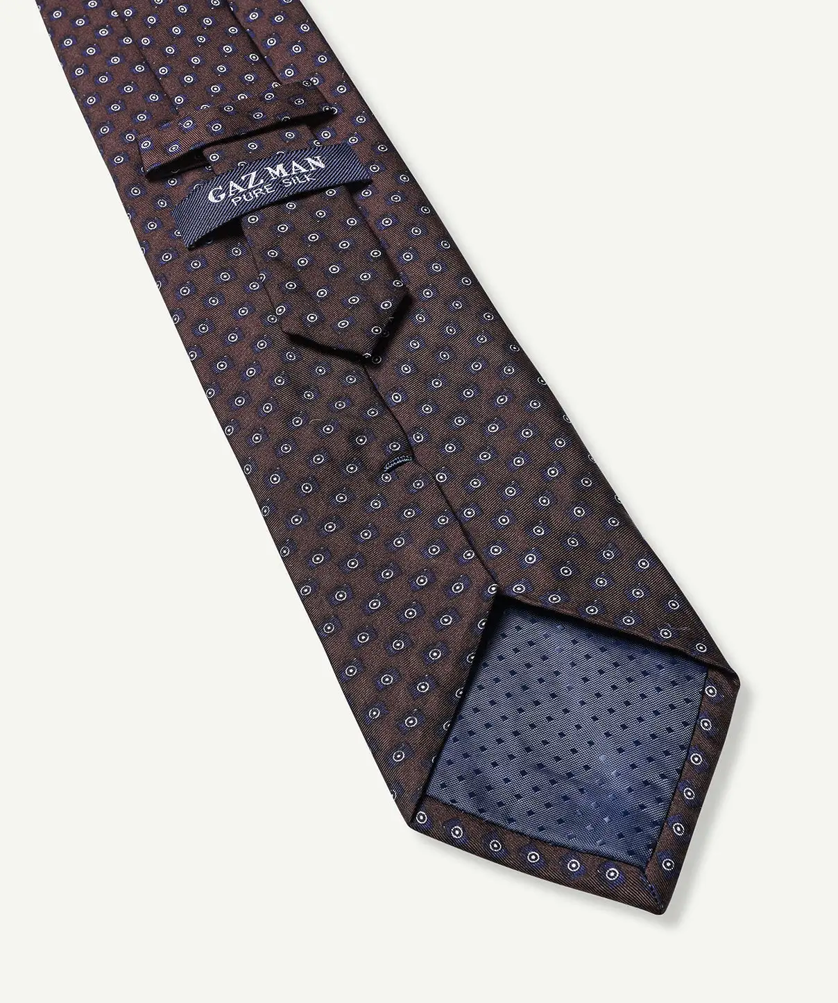 Gazman Silk Camera Print Tie - Chocolate 4 Gazman Silk Camera Print Tie - Chocolate - Image 2