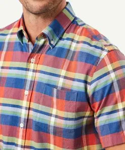 Gazman Casual Multi Check Short Sleeve Shirt - Multi Check -Cheap Accessories Store 4 46418