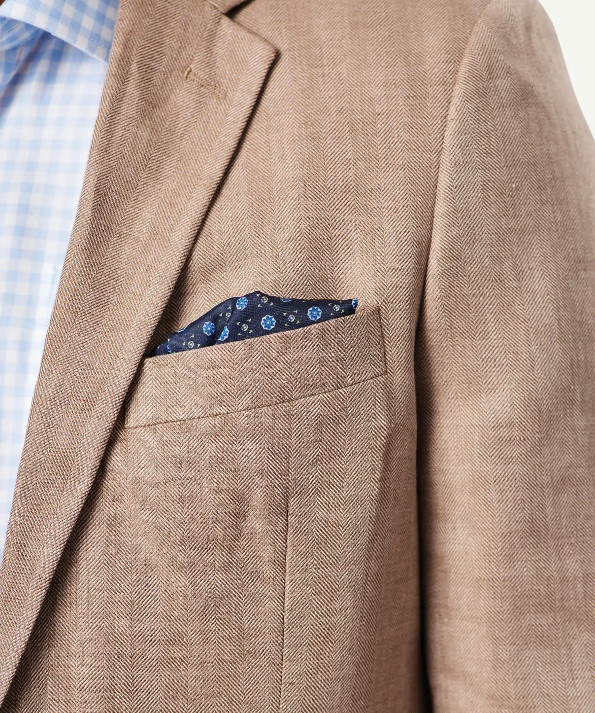 Gazman Linen Herringbone Sports Jacket - Chestnut 6 Gazman Linen Herringbone Sports Jacket - Chestnut - Image 4