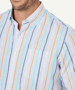 Gazman Casual Madras Stripe Long Sleeve Shirt - Multi Stripe 11 Gazman Casual Madras Stripe Long Sleeve Shirt - Multi Stripe -Cheap Accessories Store 4 46944