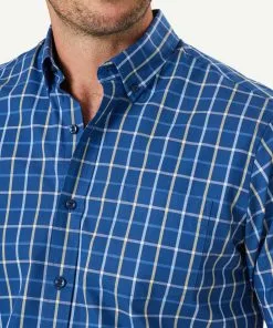 Gazman Easy Care Check Short Sleeve Shirt - Navy 10 Gazman Easy Care Check Short Sleeve Shirt - Navy -Cheap Accessories Store 4 47312