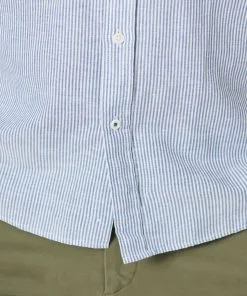 Gazman Linen Blend Fine Stripe Short Sleeve Shirt - Navy 11 Gazman Linen Blend Fine Stripe Short Sleeve Shirt - Navy -Cheap Accessories Store 4 47473