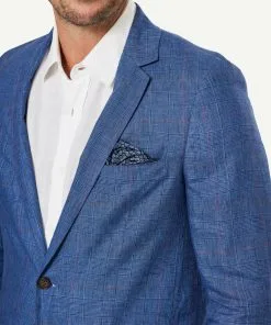 Gazman Tailored Check Sports Jacket - Blue 11 Gazman Tailored Check Sports Jacket - Blue -Cheap Accessories Store 4 47503