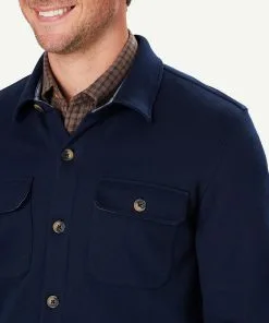 Gazman Comfort Shacket - Navy -Cheap Accessories Store 4 48369