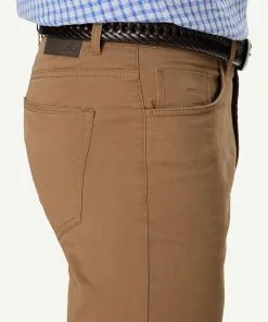 Gazman Modern Stretch 5 Pocket Pants - Tan -Cheap Accessories Store 4 48390