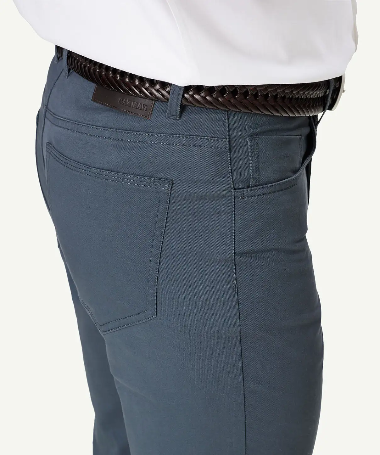 Gazman Modern Stretch 5 Pocket Pants - Slate 6 Gazman Modern Stretch 5 Pocket Pants - Slate - Image 4