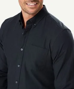 Gazman Tailored Casual Oxford Long Sleeve Shirt - Ash -Cheap Accessories Store 4 48541