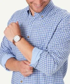 Gazman Casual Double Faced Check Long Sleeve Shirt - Grey Melange 10 Gazman Casual Double Faced Check Long Sleeve Shirt - Grey Melange -Cheap Accessories Store 4 48571