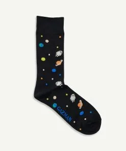 Gazman Non Tight Galaxy Sock - Black 9 Gazman Non Tight Galaxy Sock - Black -Cheap Accessories Store 4 48688