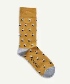 Gazman Non Tight Owl Sock - Mineral Yellow -Cheap Accessories Store 4 48700