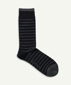 Gazman Non Tight Stripe Sock - Black -Cheap Accessories Store 4 48708