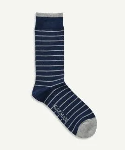 Gazman Non Tight Stripe Sock - Navy -Cheap Accessories Store 4 48716