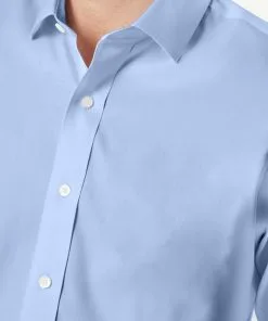 Gazman Easy Care Plain Oxford Shirt - Blue 10 Gazman Easy Care Plain Oxford Shirt - Blue -Cheap Accessories Store 4 49397