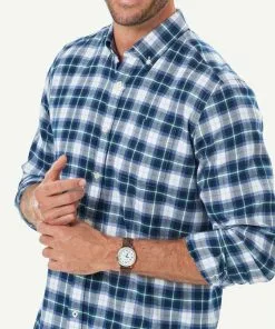 Gazman Brushed Twill Check Long Sleeve Shirt - Slate 10 Gazman Brushed Twill Check Long Sleeve Shirt - Slate -Cheap Accessories Store 4 49936