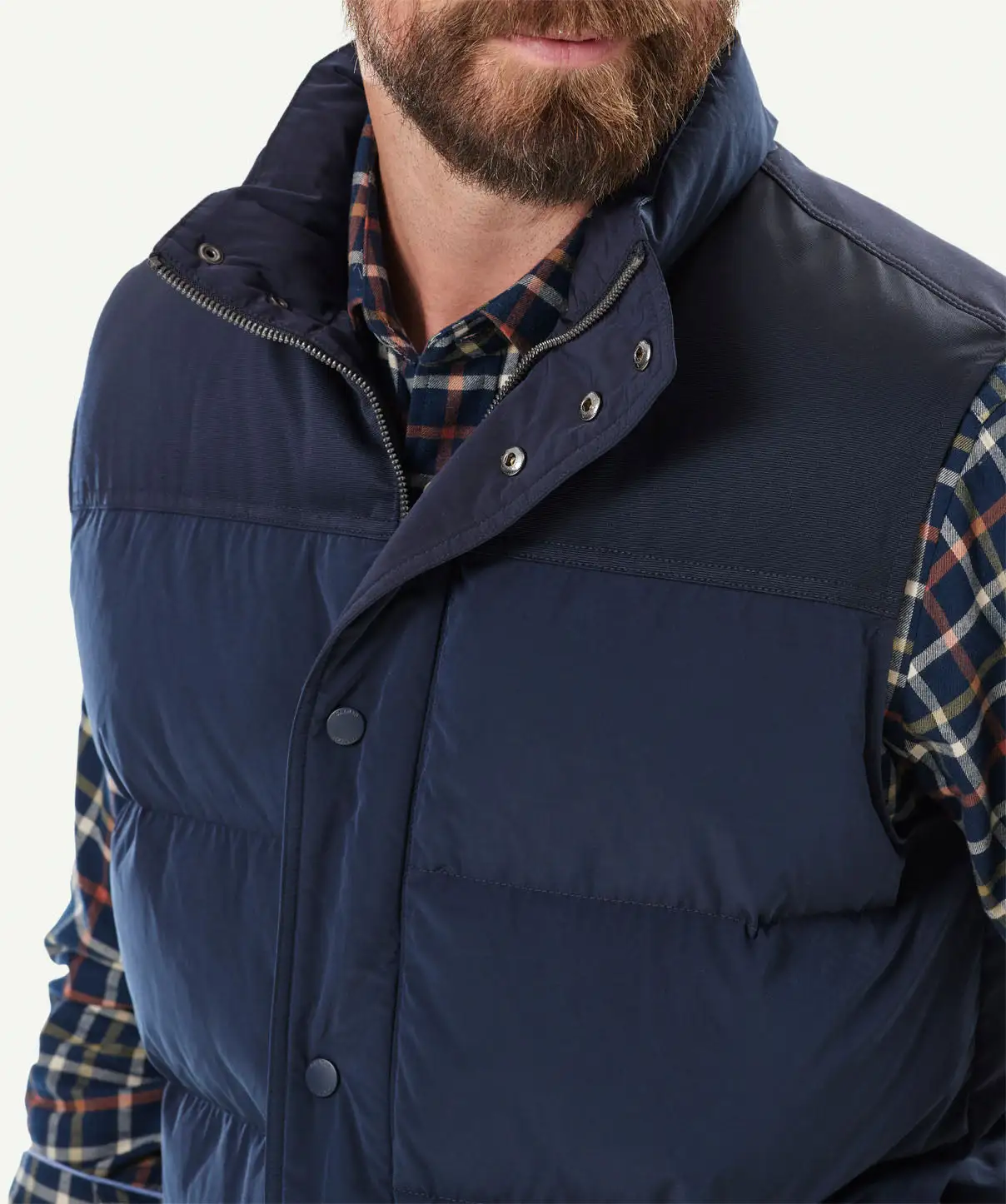 Gazman Wilmot Panel Vest - Navy 6 Gazman Wilmot Panel Vest - Navy - Image 4