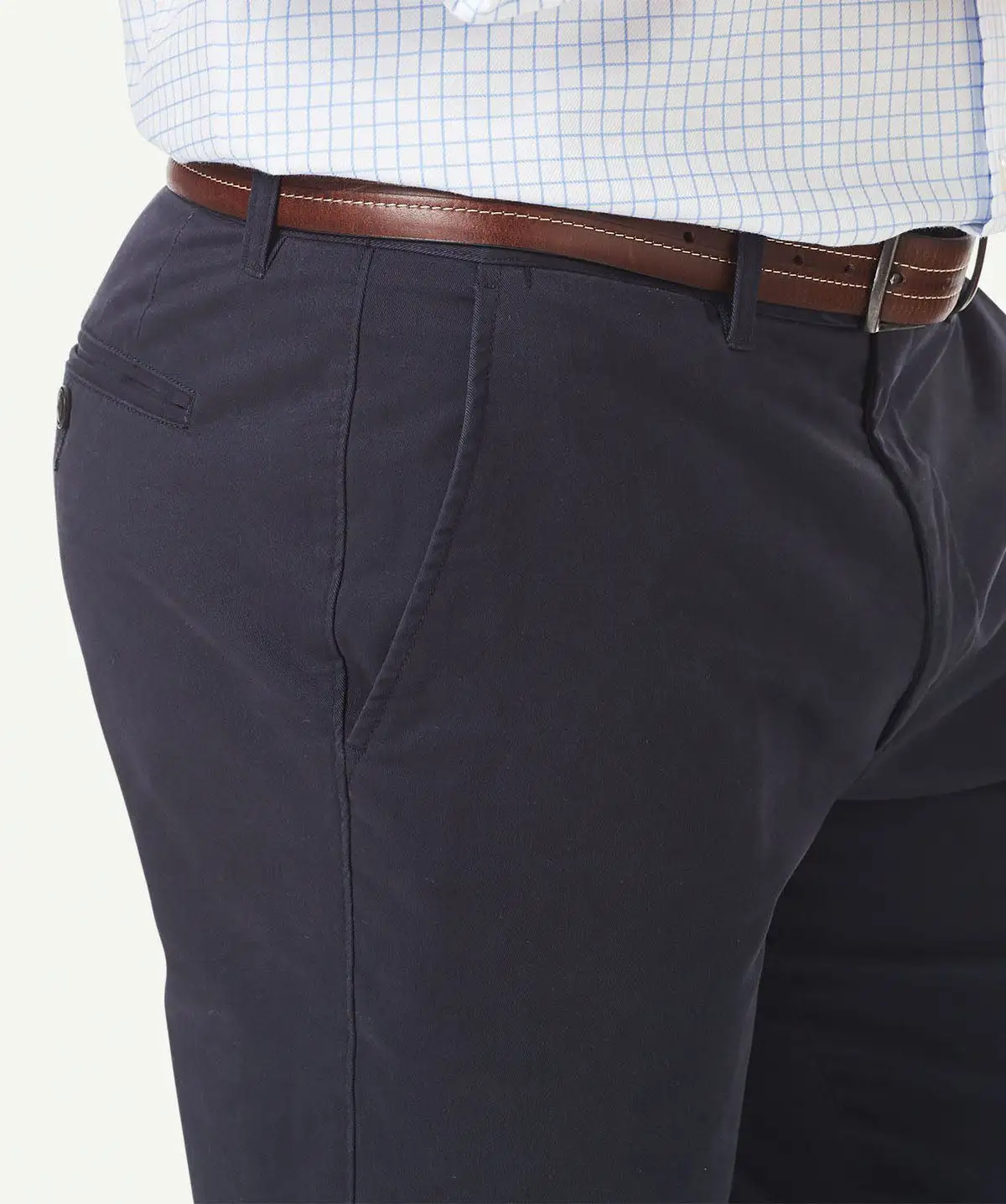 Gazman Comfort Chino Pants - Navy 6 Gazman Comfort Chino Pants - Navy - Image 4