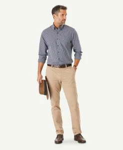 Gazman Easy Care Stretch Check Shirt - Navy -Cheap Accessories Store 4 2426f1c9 478f 4d7e b46a b5f69857c729