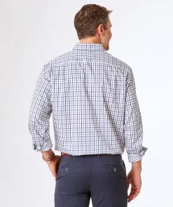 Gazman Easy Care Twill Check Shirt - White -Cheap Accessories Store 4 2d7739d6 7751 4ea1 bab9 b2b4b9aed72b