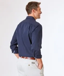 Gazman Easy Care Plain Twill Shirt - Navy -Cheap Accessories Store 4 2f0f1dc4 b24a 4818 b473 d40364578dcc