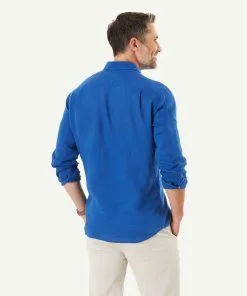 Gazman Pure Linen Plain Long Sleeve Shirt - Royal 9 Gazman Pure Linen Plain Long Sleeve Shirt - Royal -Cheap Accessories Store 4 418753d9 8b01 4adf ab5d c5ac274789a6