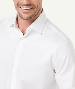 Gazman Classic Plain Twill Long Sleeve Shirt - White -Cheap Accessories Store 4 48ce8c07 1c92 42fa a989 fc415deaa82b