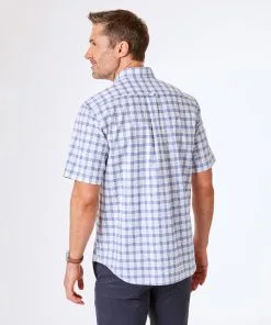 Gazman Easy Care Oxford Check Short Sleeve Shirt - White 9 Gazman Easy Care Oxford Check Short Sleeve Shirt - White -Cheap Accessories Store 4 57a08e0b e5d4 4526 8586 e8a7b1ba7141