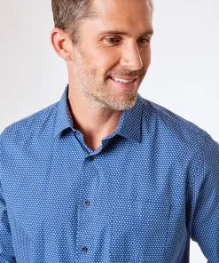 Gazman Casual Flower Print Shirt - Navy -Cheap Accessories Store 4 5c891555 d573 4fc2 b2a3 3043283a99db