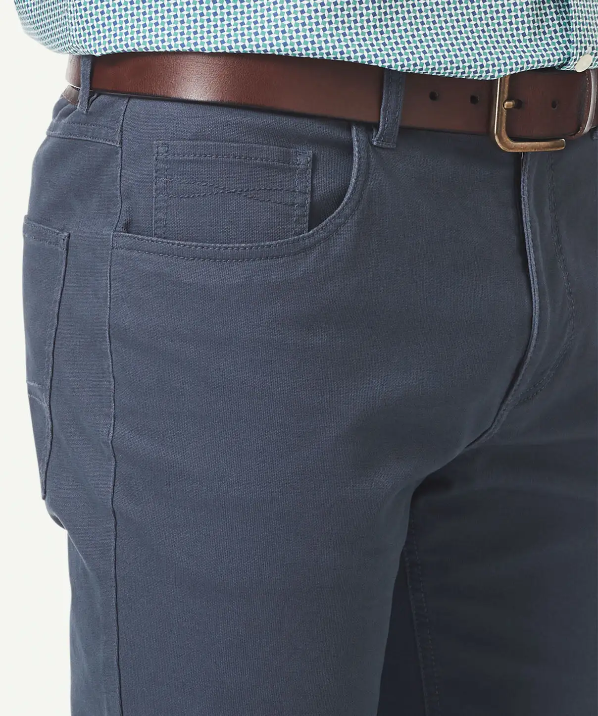 Gazman Stretch Bedford Cord Pants - Indigo 6 Gazman Stretch Bedford Cord Pants - Indigo - Image 4