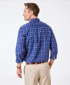 Gazman Easy Care Oxford Check Shirt - Royal -Cheap Accessories Store 4 9a45accf 31a4 4fc5 b872 f6d3f849f45c