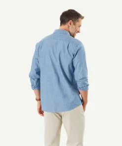 Gazman True Indigo Chambray Shirt - Denim -Cheap Accessories Store 4 bccb8d94 7f0f 4240 8a4d b07b818ff55f