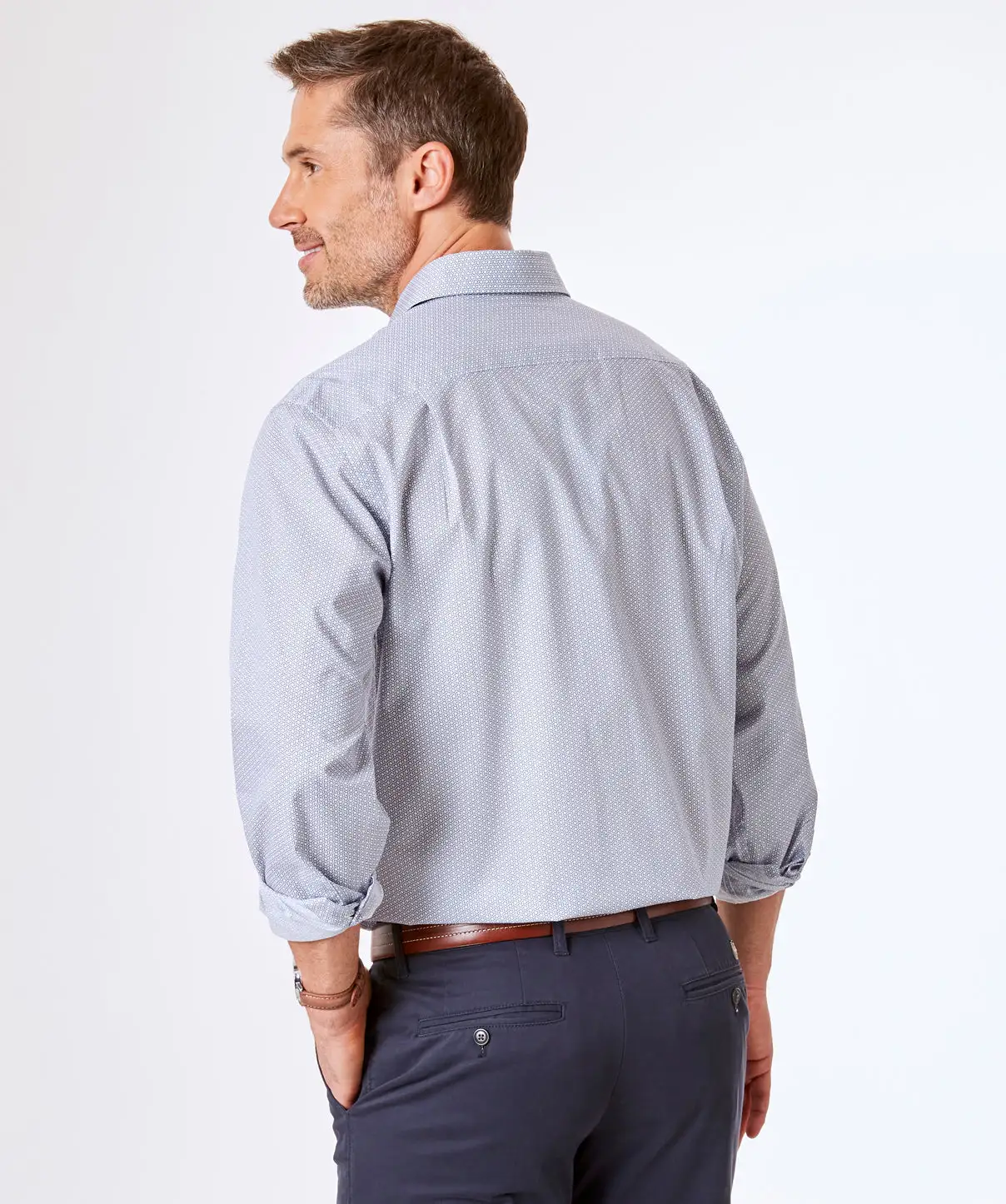 Gazman Geometric Print Shirt - White 6 Gazman Geometric Print Shirt - White - Image 4