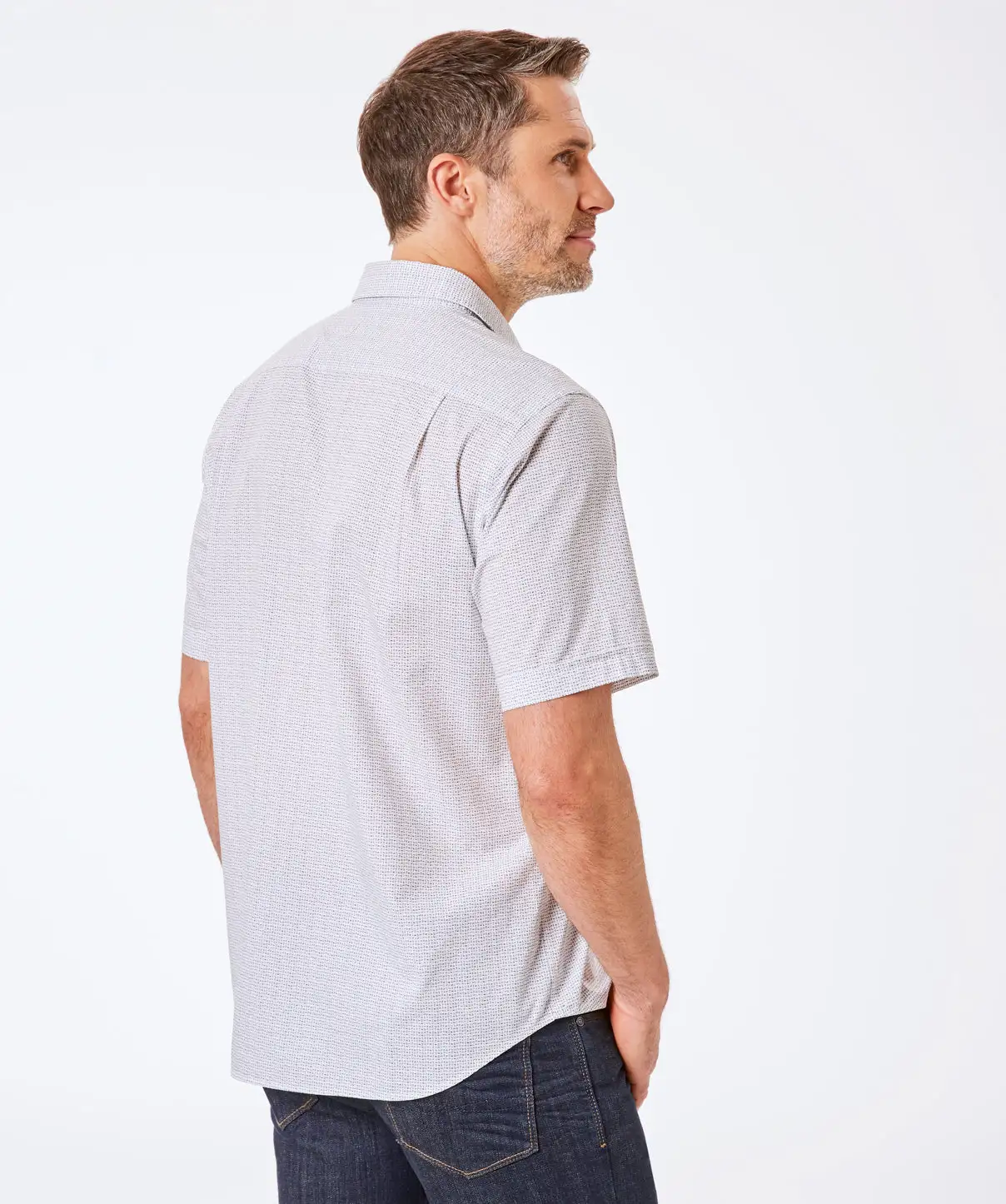 Gazman Dash Print Short Sleeve Shirt - White 6 Gazman Dash Print Short Sleeve Shirt - White - Image 4