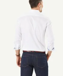 Gazman Tailored Fit Easy Care Oxford Shirt - White -Cheap Accessories Store 4 c5db96b9 6ee5 4244 8c14 fee190de44b3