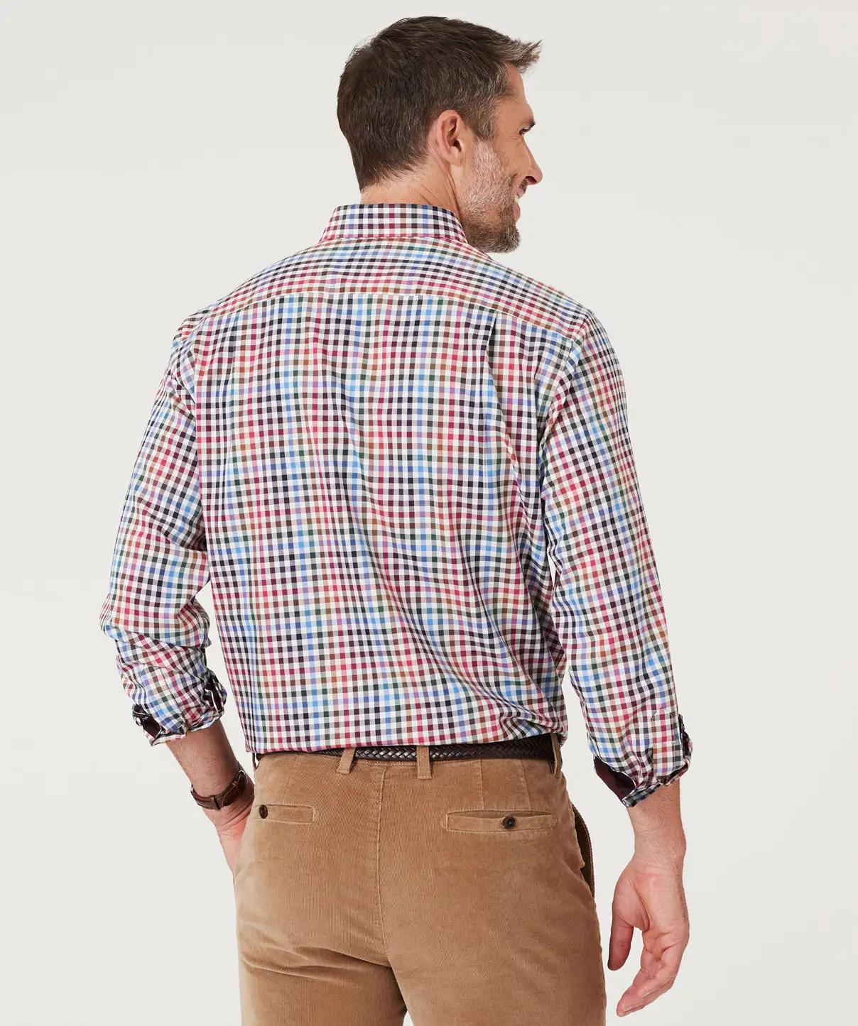 Gazman Easy Care Multi Check Shirt - Multi Check 6 Gazman Easy Care Multi Check Shirt - Multi Check - Image 4