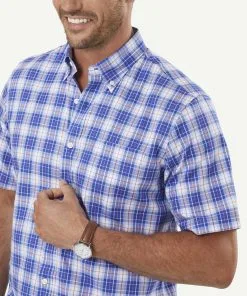 Gazman Easy Care Oxford Check Short Sleeve Shirt - Cobalt 9 Gazman Easy Care Oxford Check Short Sleeve Shirt - Cobalt -Cheap Accessories Store 4 d0b19ec1 0888 486d bf8f 1952029cb8df