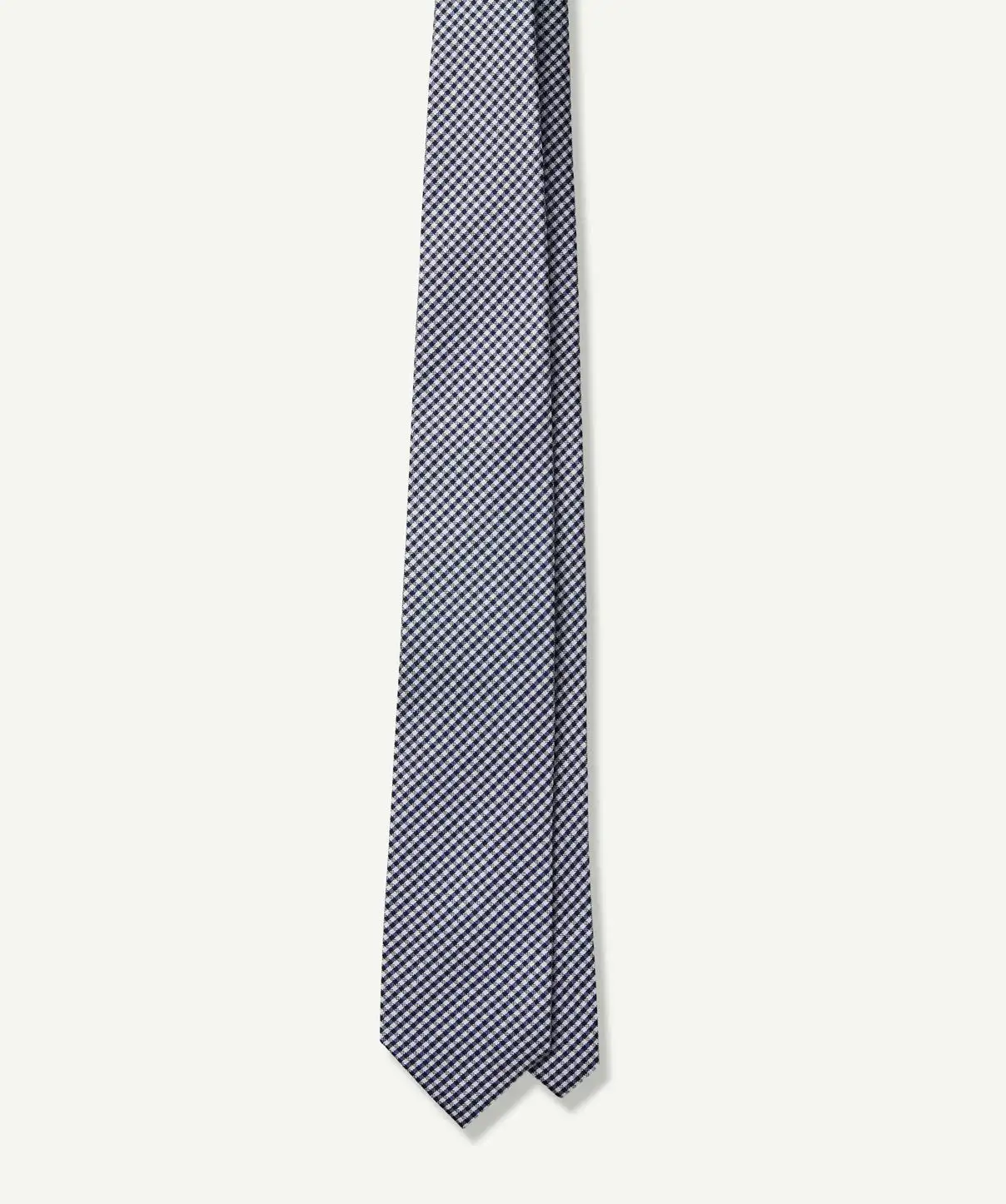 Gazman Silk Mini Check Tie - Midnight 5 Gazman Silk Mini Check Tie - Midnight - Image 3