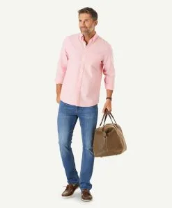 Gazman Casual Plain Oxford Shirt - Coral -Cheap Accessories Store 5