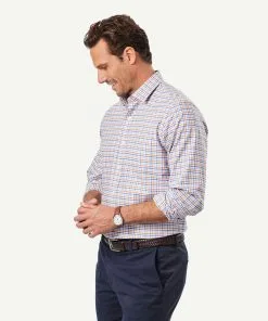 Gazman Easy Care Multi Check Long Sleeve Shirt - Blue 11 Gazman Easy Care Multi Check Long Sleeve Shirt - Blue -Cheap Accessories Store 5 46069