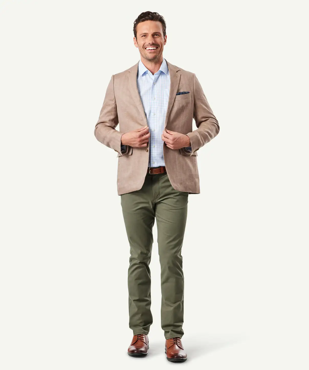 Gazman Linen Herringbone Sports Jacket - Chestnut 7 Gazman Linen Herringbone Sports Jacket - Chestnut - Image 5