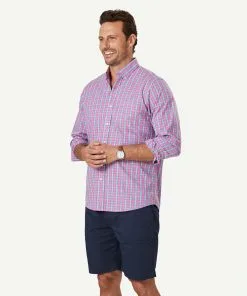 Gazman Easy Care Check Long Sleeve Shirt - Bright Pink 11 Gazman Easy Care Check Long Sleeve Shirt - Bright Pink -Cheap Accessories Store 5 46951