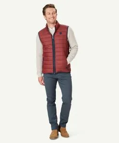 Gazman Lightweight Puffer Vest - Brick -Cheap Accessories Store 5 48870