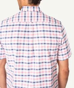 Gazman Easy Care Oxford Check Short Sleeve Shirt - Watermelon -Cheap Accessories Store 5 af055b4d 913a 4f7d 91f3 6924337bf1ad