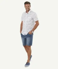 Gazman Tailored Fit Linen Blend Print Short Sleeve Shirt - Dove 11 Gazman Tailored Fit Linen Blend Print Short Sleeve Shirt - Dove -Cheap Accessories Store 5 b8b5824e 0b74 4a31 b25e 362b277b82f0