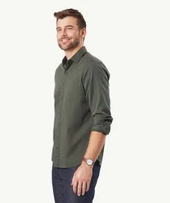 Gazman Authentic Twill Long Sleeve Shirt - Forest 14 Gazman Authentic Twill Long Sleeve Shirt - Forest -Cheap Accessories Store 6 42904