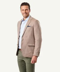 Gazman Linen Herringbone Sports Jacket - Chestnut 15 Gazman Linen Herringbone Sports Jacket - Chestnut -Cheap Accessories Store 6 46500