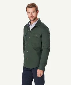 Gazman Comfort Shacket - Khaki -Cheap Accessories Store 6 48366