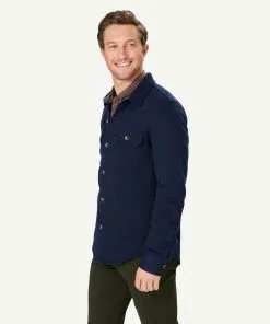 Gazman Comfort Shacket - Navy -Cheap Accessories Store 6 48371