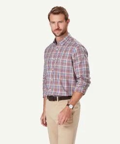 Gazman Easy Care Herringbone Check Long Sleeve Shirt - Multi Check 11 Gazman Easy Care Herringbone Check Long Sleeve Shirt - Multi Check -Cheap Accessories Store 6 48518