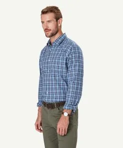 Gazman Casual Plaid Check Long Sleeve Shirt - Steel 9 Gazman Casual Plaid Check Long Sleeve Shirt - Steel -Cheap Accessories Store 6 48585